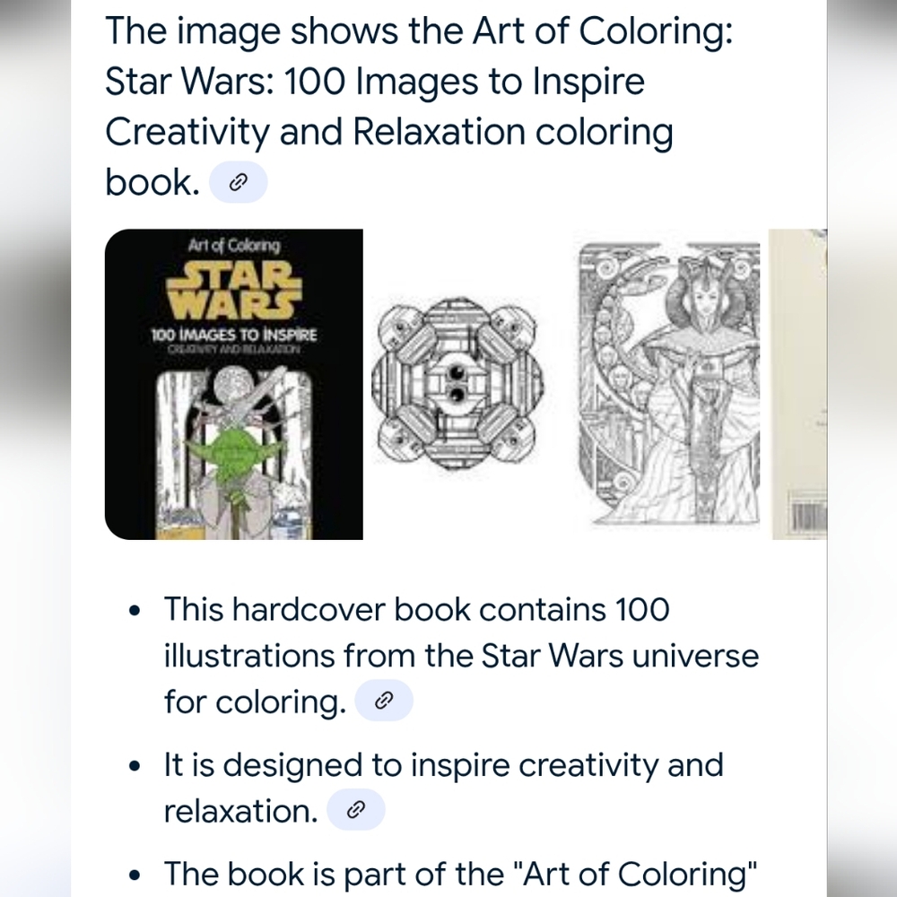Star Wars Art Therapy Coloring Book - Black and Gold - Picture 7 of 8